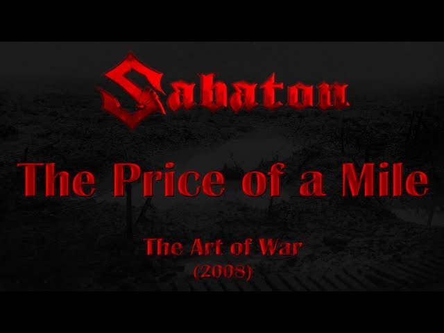 Sabaton - The Price Of A Mile