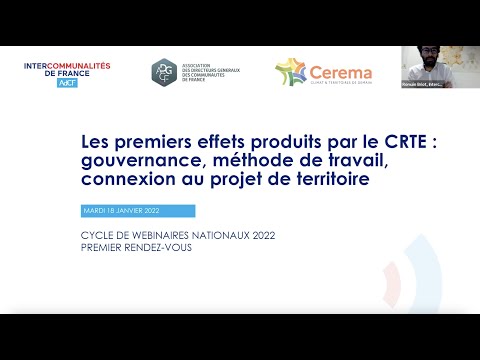 Webinaire sur les CRTE #1 : Gouvernance, méthode de travail, connexion au projet de territoire