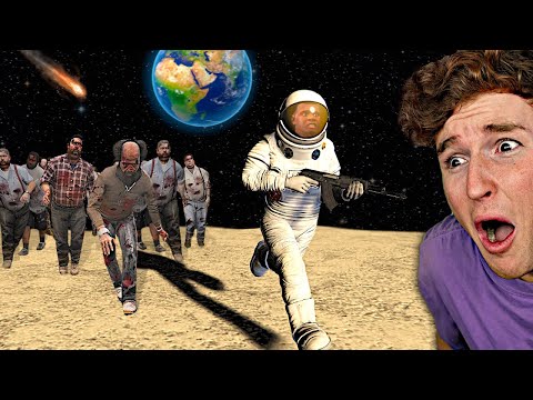 ZOMBIE HOARD Finds Me In SPACE.. (GTA 5 Mods)