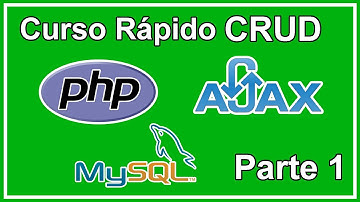 CRUD en PHP con Ajax - Rapido y Facil ✅ Parte1