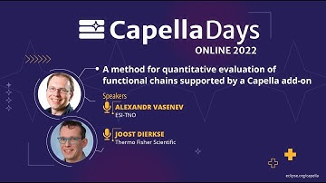 Quantitative evaluation of Capella functional chains | TNO-ESI & Thermo Fisher | CapellaDays2022