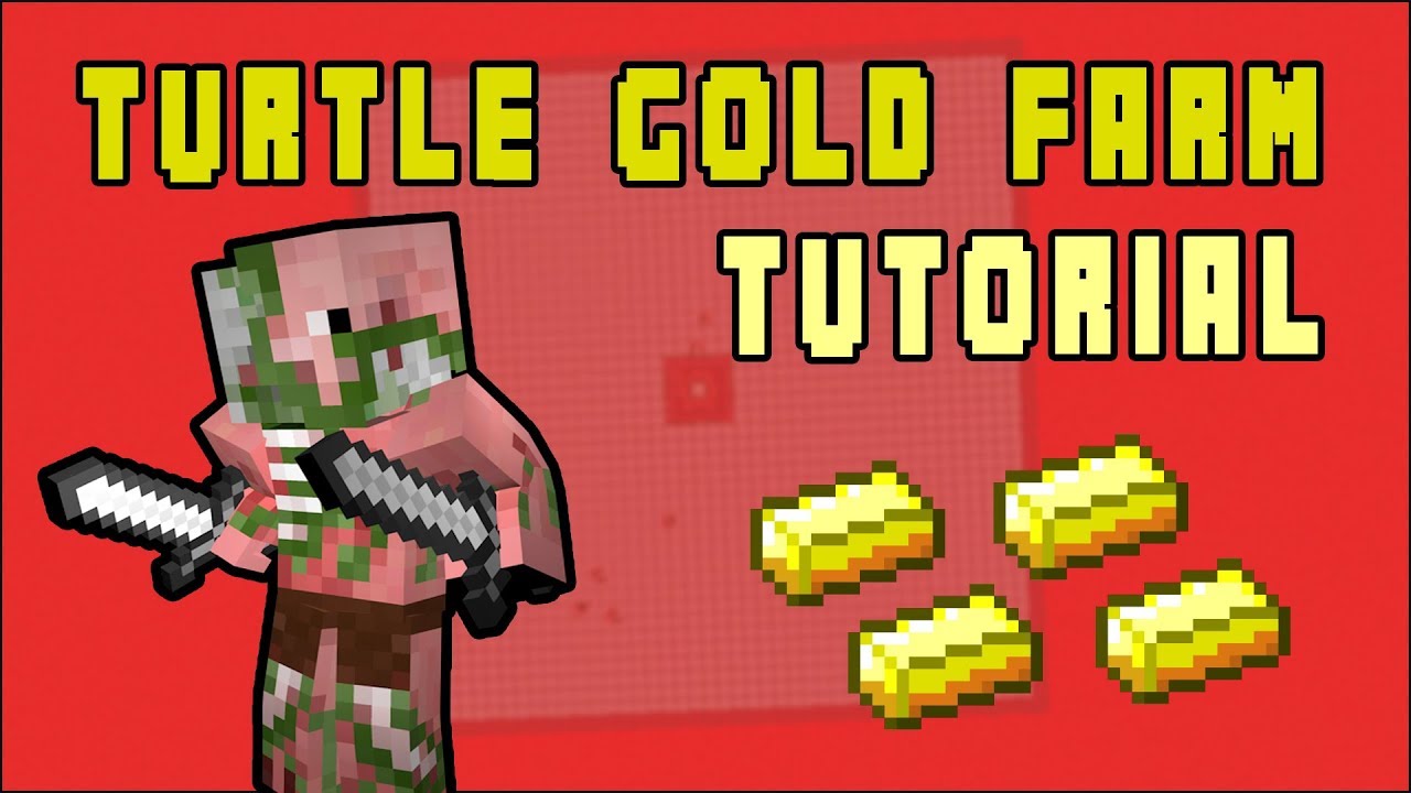 Minecraft: Turtle Egg Gold Farm 11.111 (Fast Tutorial) Minecraft: Turtle Egg Gold Farm 11.111 (Fast Tutorial)