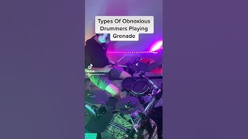 Thumbnail of Types Of Obnoxious Drummers Playing Grenade #shorts #drums #drummer #music #drumming #drumcover