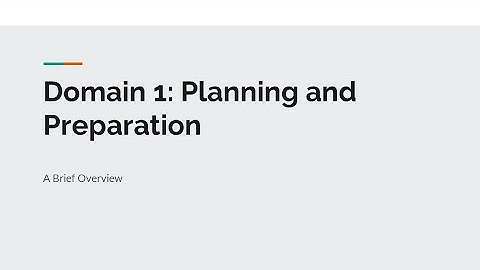 Montana EPAS - Domain 1: Planning and Preparation
