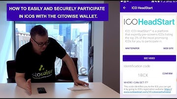How to easily and securely participate in ICOs with the Citowise wallet