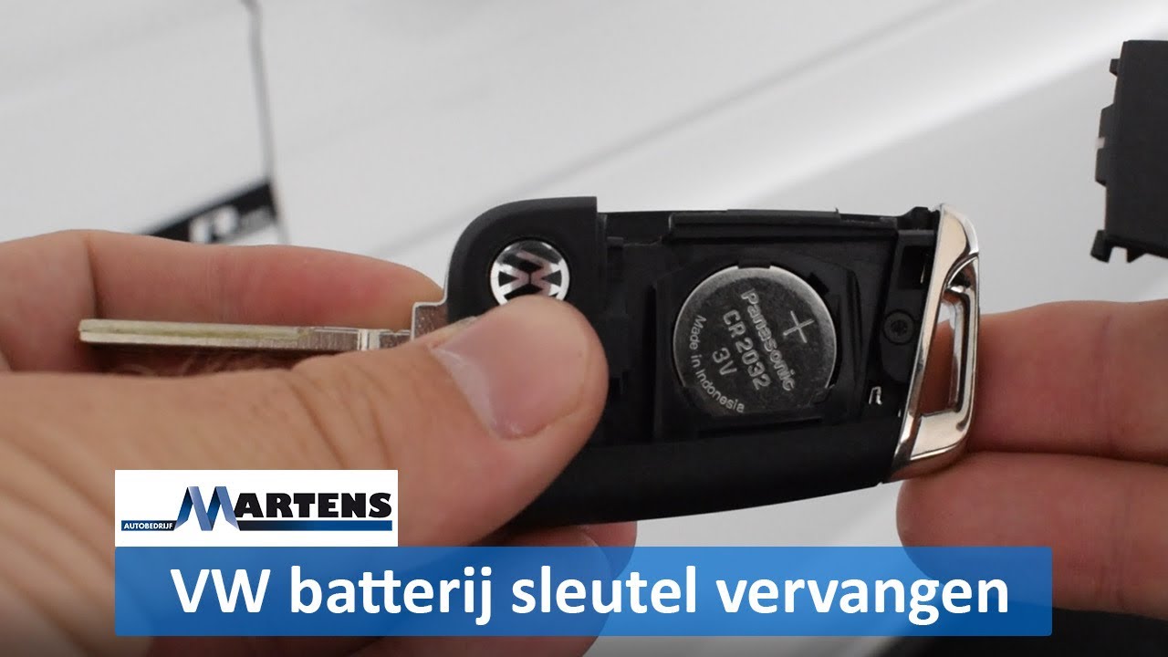 Zo Vervang Je De Batterij Van Jouw Volkswagen Sleutel - Youtube