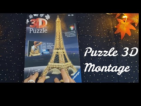PUZZLE 3D LED Tour Eiffel🗼 Détente 🧘‍♀️