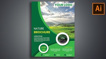 How to Design Brochure in Adobe Illustrator in easy way | Telugu Tutorial