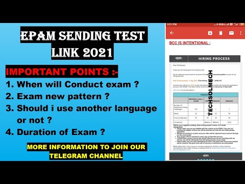 ⏩Epam Sending Test link ? || New Exam pattern|| Date & Time || Only Java language ?