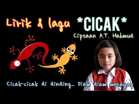 Not Angka Lagu Cicak Cicak Di Dinding Kumpulan Not Lagu Kuat Lemah Bunyi Lagu CICAK DI DINDING Ciptaan A.T. Mahmud || SBDP Kelas 2 SD TEMA 7 - YouTube