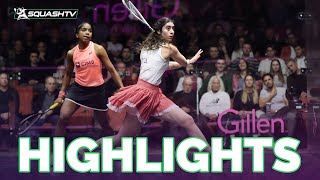 'SHE'S DONE IT!' | ElSherbini v Sivasangari | Gillenmarkets London Squash Classic 2024 | QF HLS