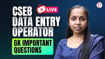 CSEB DATA ENTRY OPERATOR GK SPECIAL LIVE REVISION SERIES | BANK COACHING CLASS | CSEB EXAM
