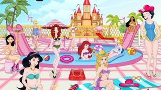 Disney Princess Swimming Pool Decor - Kids Games screenshot 2