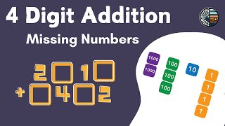 4 Digit Addition | Column Addition | Missing Number Problems