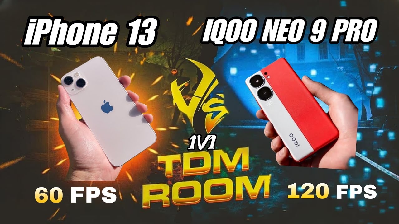 IQOO NEO 9 PRO 120 FPS Vs iPhone 13, 60 FPS 1V1 TDM GAMEPLAY - YouTube