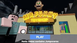 Playing Mr Funnys toy shop Obby! (Roblox)