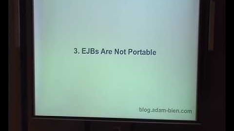 Adam Bien "EJB 3.1..." Part 2