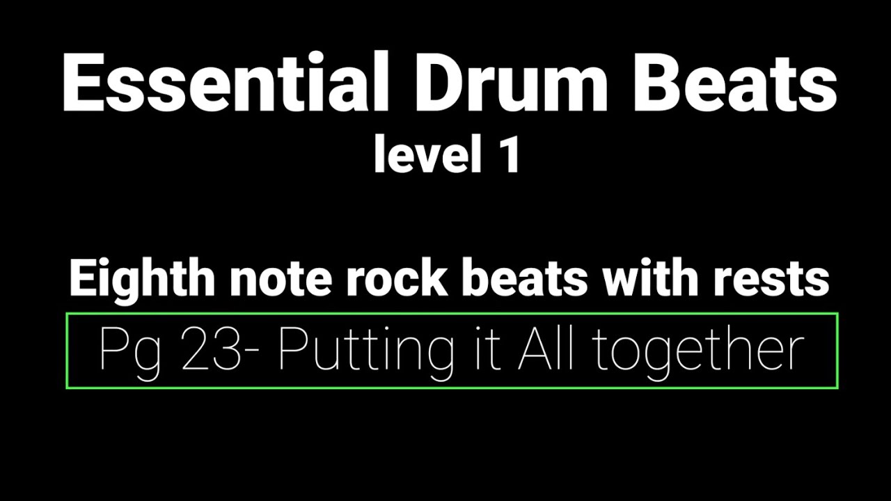 Essential Rock Beats Rock beats with rests summary YouTube