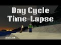 A Day in Minetest: Time-Lapse