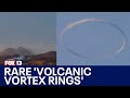 Italys mount etna blows rare volcanic vortex rings