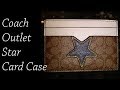 Coach Star Card Case