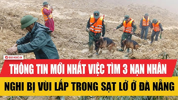Thông tin mới nhất việc tìm 3 nạn nhân nghi bị vùi lấp trong sạt lở ở Đà Nẵng