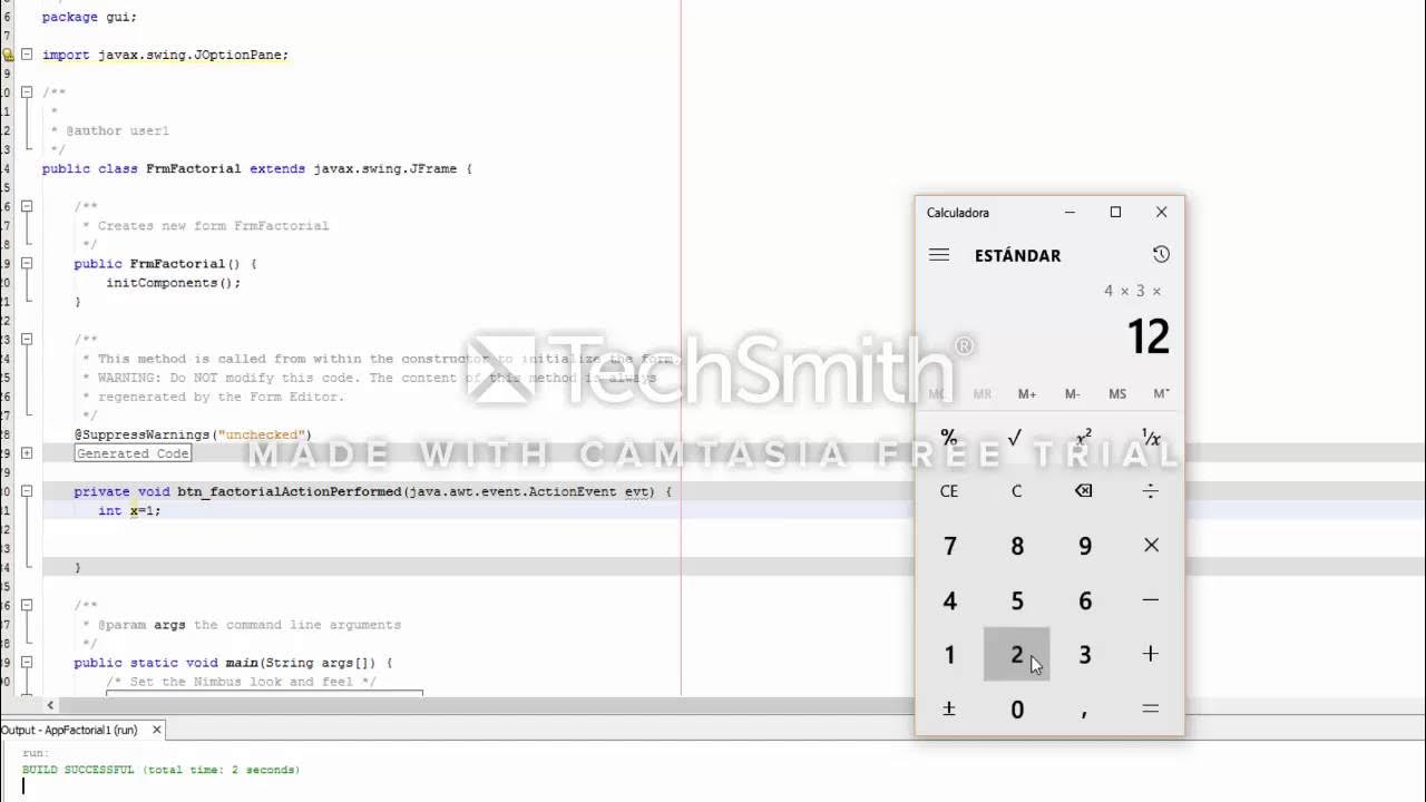 Factorial de un numero en Java Netbeans - YouTube