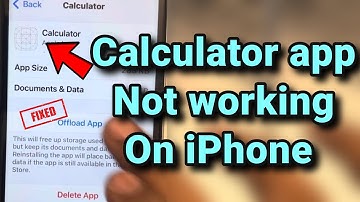 Calculator app not working on iPhone : Fix