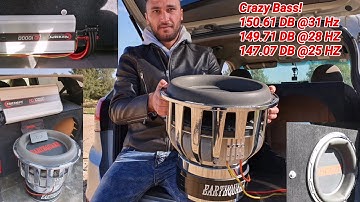 10,000 Watts RMS With 1 15"  Earthquake HoleeS 150.61 DB @31 HZ/ Crazy Subwoofer Extream Bass!