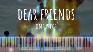 Piano Music | Dear Friends-One Piece (Tutorial Cover)+ FREE SHEET