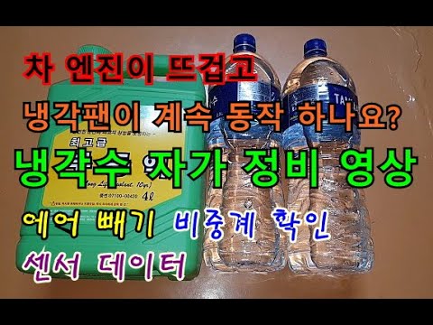 [자가정비] 엔진이 뜨겁고 냉각팬이 계속 동작 하나요? 냉각수 자가 교환 및 에어빼기 영상 @ SM5임프레션 (셀프정비 DIY)