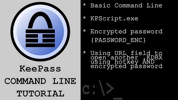 KeePass command line, KPScript, {PASSWORD_ENC}, encrypted password tutorial