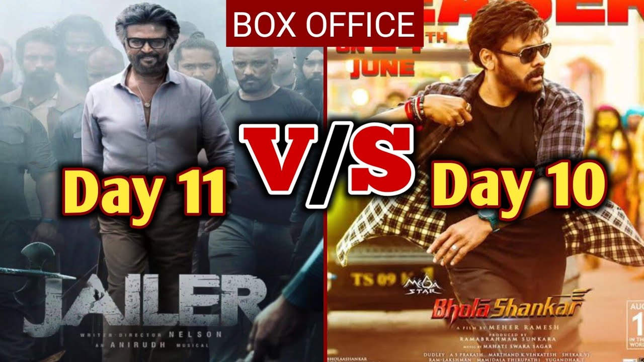 Jailer Day 11 Collection। Bhola Shankar 10th Day Collection। 