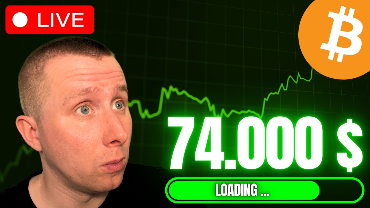 🔴 LIVE Bitcoin Trading! Knackt Bitcoin erneut die 74.000$?