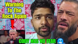 Cody Rhodes Has No Fear Of Roman Reigns & The Rock on Raw ! Full Promo Explained