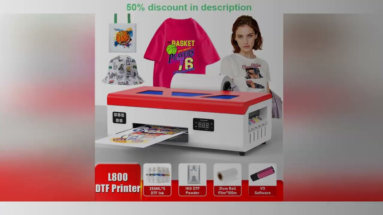 #8.4 inch impresora dtf  A4 DTF Printer for Epson L805 Machine with DTF Oven Direct to Film DTF Pri