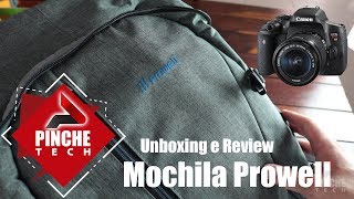 Unboxing E Review Mochila Para Câmera Dslr Prowell - Bem Show