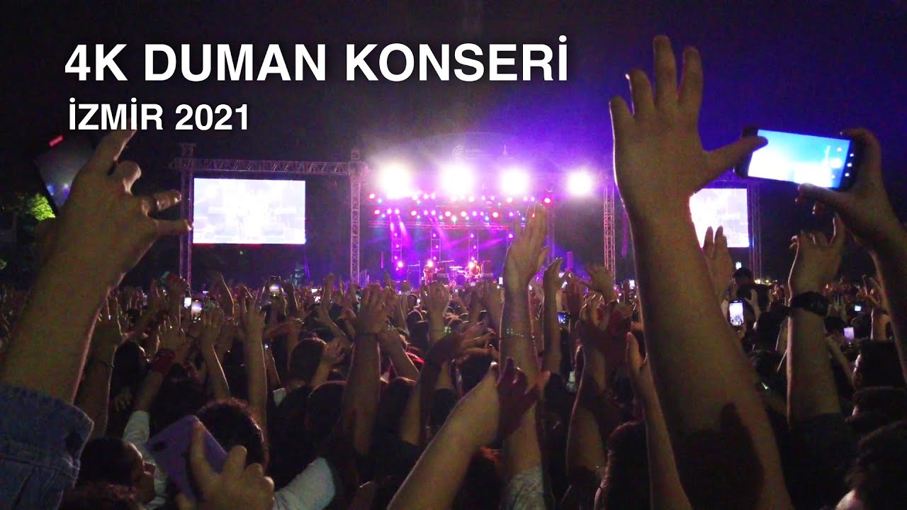 4k izmir duman konseri 2021 fuar cim konserleri duman concert before the concert youtube