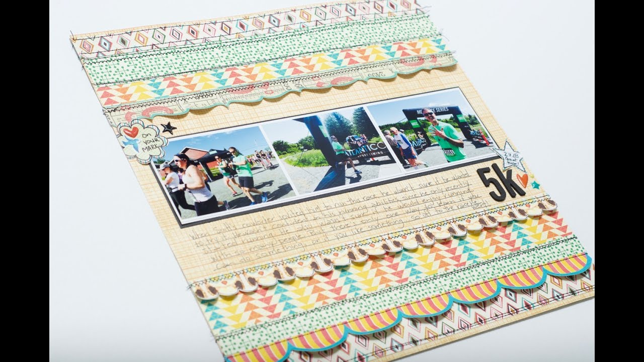 Scrapbooking Process: 5K layout and Insert (The Doctors Are In) scrapbooking tiendas