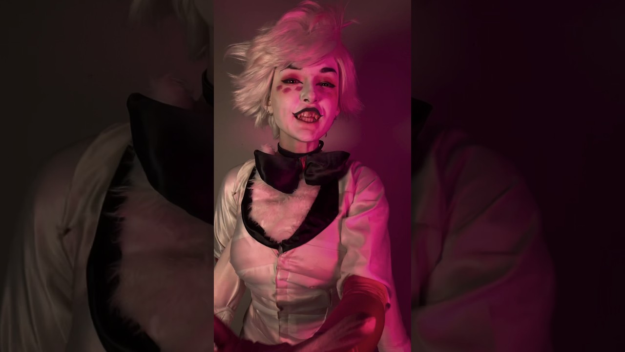 😍Angeldust BANG!💥 Transition Hazbin Hotel in Real Life #shorts