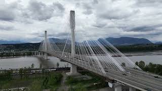 time-lapse Port Mann bridge