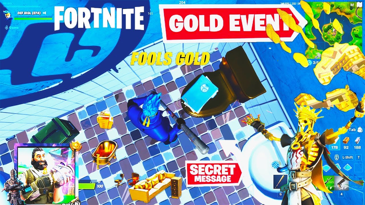 New Fortnite Update Season 2 Secret Phone Gold Claw GOLDEN PROP CONFIRMING UPCOM KING GOLD Material?