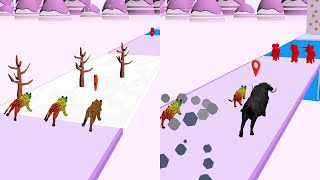 Animal Transform Race - Epic Race 3D Full Game [Levels 1 - 18] | Longplay | (3 Stars) screenshot 5