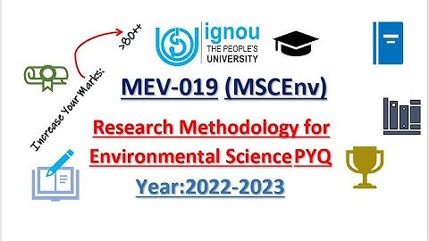 MSCEnv MEV-019 PYQ All Year Question Paper at one place IGNOU