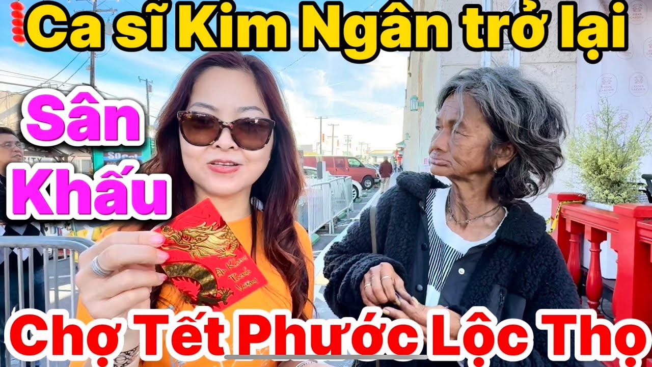 Ca sĩ Kim Ngân trở lại sân khấu chợ Tết Phước Lộc Thọ hát LK Stand By Me - Và Tôi Cũng Yêu Em.