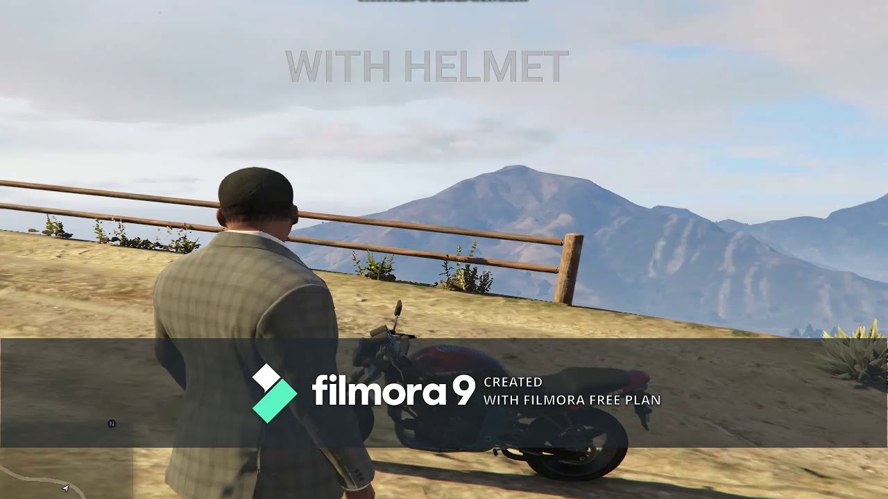 "GTA 5" . Let's see that can a helmet save Franklin's Health loss by