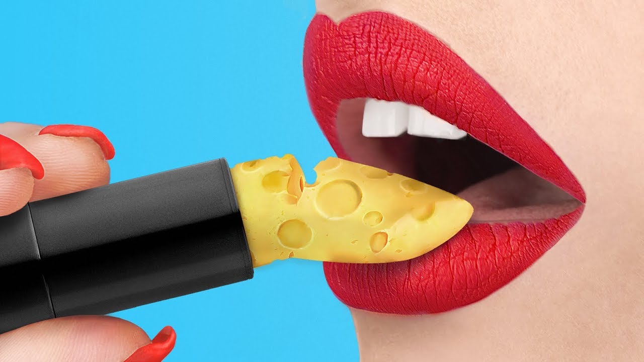 13 DIY Edible Makeup Ideas 13 Edible Pranks YouTube