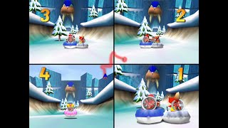 Diddy Kong Racing N64 All Stages 4 player Netplay 60fps