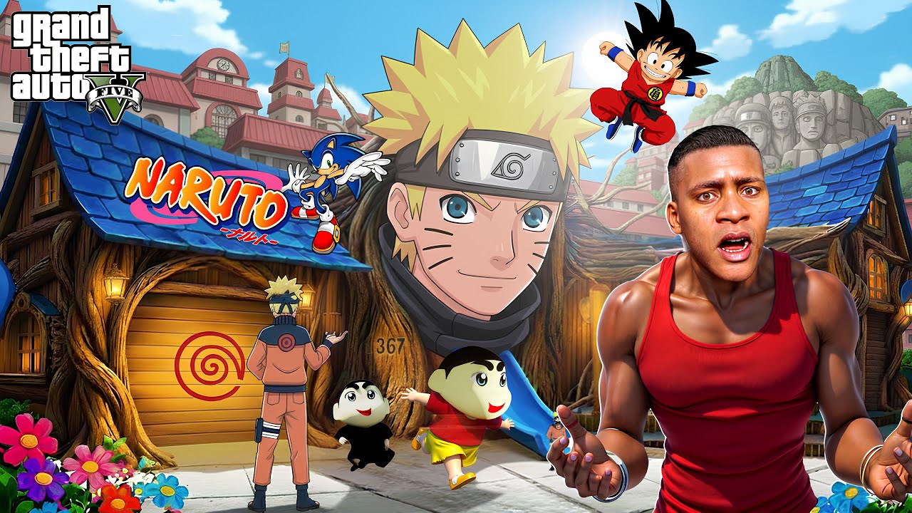 Franklin & Shinchan Found Naruto Village in GTA 5 😱