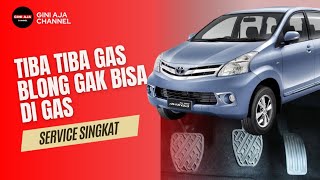 The gas in the Avanza car suddenly went flat and couldn't be accelerated.